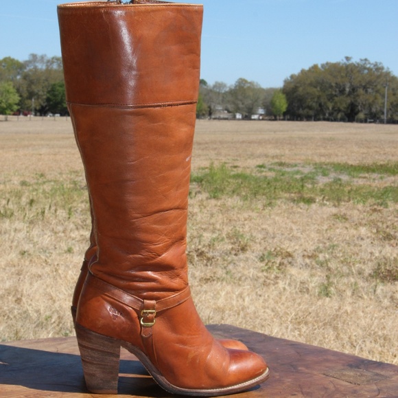 frye boots with heel